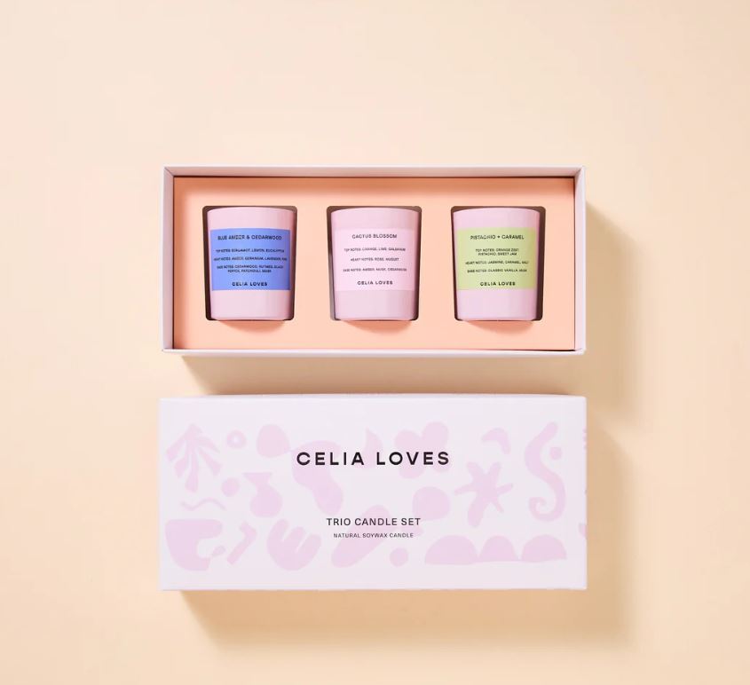 Celia Loves Trio Candle Set