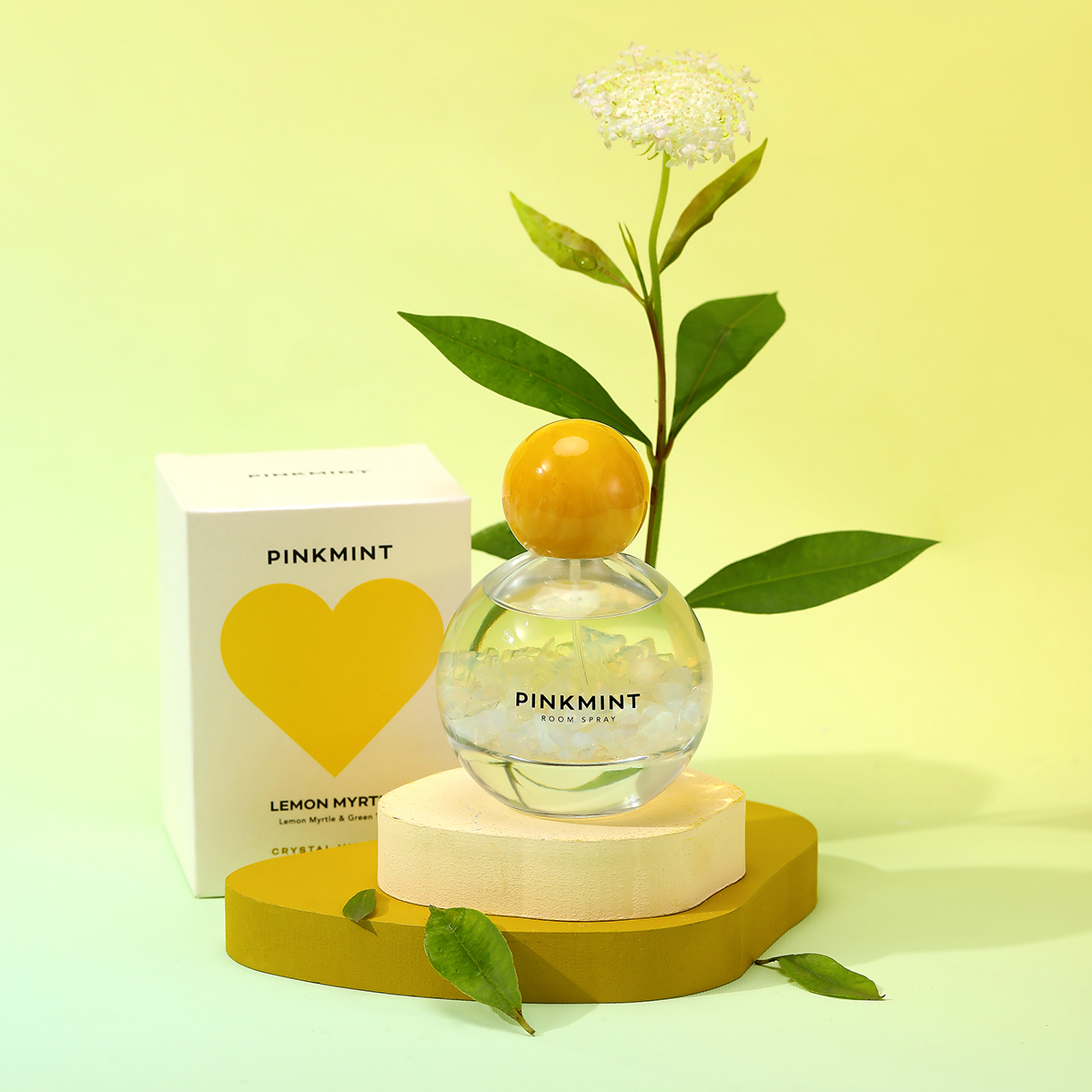 PINK MINT Room Spray Crystal Infused