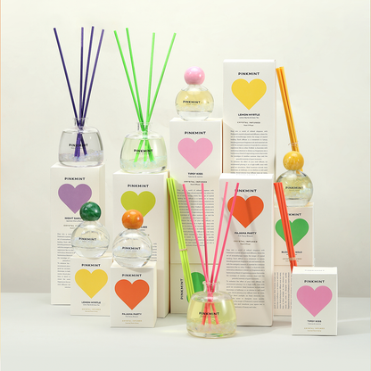 PINK MINT Crystal Infused Reed Diffuser
