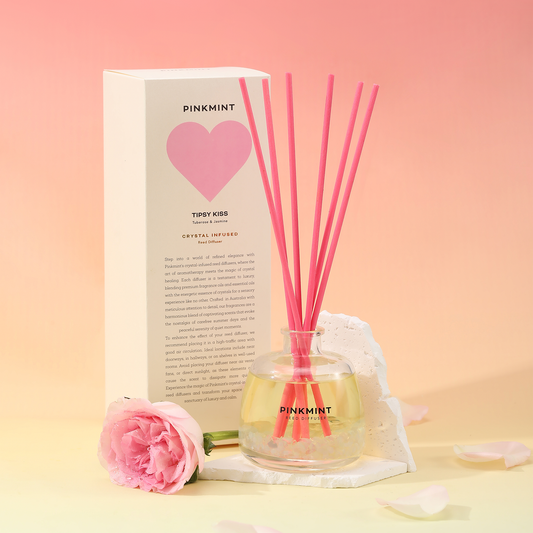 PINK MINT Crystal Infused Reed Diffuser
