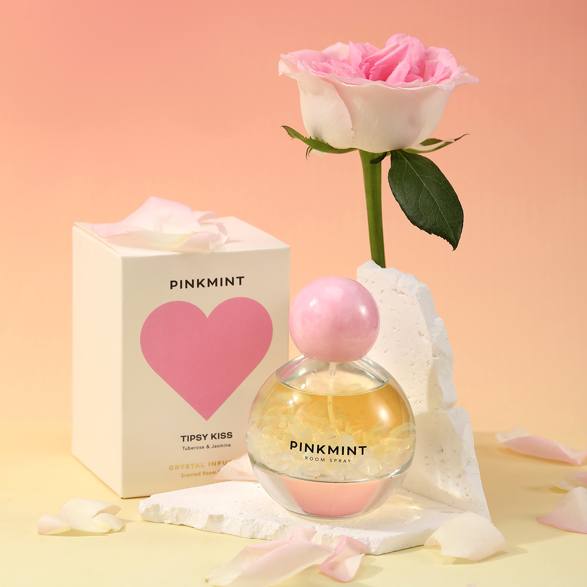 PINK MINT Room Spray Crystal Infused